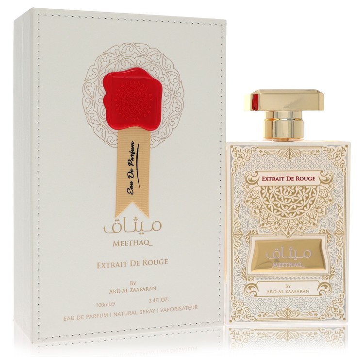Ard Al Zaafaran Meethaq Extrait De Rouge by Al Zaafaran Eau De Parfum Spray (Unisex) 3.4 oz Ard Al Zaafaran Meethaq Extrait De Rouge by Al Zaafaran Eau De Parfum Spray (Unisex) 3.4 oz